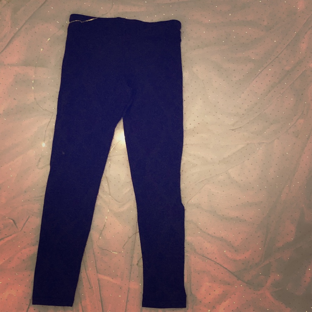 Black pants with grey diamond designs